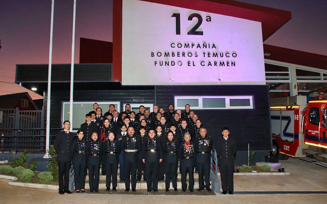 La Duodécima Compañía de Bomberos de Temuco celebró su octavo aniversario