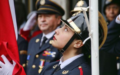 Saludo de Año Nuevo de las autoridades del Cuerpo de Bomberos de Temuco